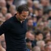 Nine man Everton miss chance to secure Premier League status in Brentford defeat